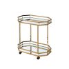 Lacole Serving Cart; Champagne & Mirror 98197 - as Pic