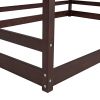 Full Size House Bed Wood Bed - Espresso