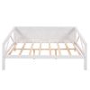 Full size Daybed;  Wood Slat Support - White