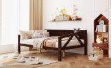 Full size Daybed;  Wood Slat Support - Espresso