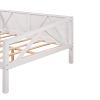 Full size Daybed;  Wood Slat Support - White