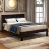 Platform Bed Frame with Headboard , Wood Slat Support , No Box Spring Needed ,Twin - Espresso