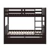 Full Over Full Bunk Bed with Twin Size Trundle - Espresso