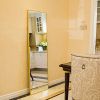 Full Length Mirror Floor Mirror Hanging Standing or Leaning; Bedroom Mirror Wall-Mounted Mirror with Gold Aluminum Alloy Frame; 59" x 15.7" - W6622771