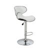 Willie Bentham Modern Adjustable Height 24"-32" Swivel Barstool (Set of 2) - as Pic