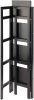 Black Winsome Wood Terry Shelving; Folding Bookcase ; Black - 20852