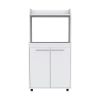 Charlotte 1-Shelf 2-Door Kitchen Pantry White - as Pic