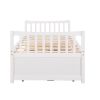 Daybed with Trundle and Drawers;  Twin Size - White