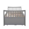 Daybed with Trundle and Drawers;  Twin Size - Gray