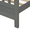 Wood Platform Bed with Headboard and Footboard, Twin - Gray