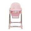 Convertible High Chair on Wheels with Removable Tray;  Height and Angle Adjustment for Baby And Toddler - pink