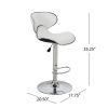 Willie Bentham Modern Adjustable Height 24"-32" Swivel Barstool (Set of 2) - as Pic