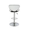 Willie Bentham Modern Adjustable Height 24"-32" Swivel Barstool (Set of 2) - as Pic