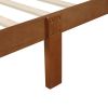 Wood Platform Bed Twin Bed Frame Panel Bed Mattress Foundation Sleigh Bed with Headboard/Footboard/Wood Slat Support - Oak