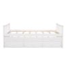 Daybed with Trundle and Drawers;  Twin Size - White