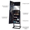 Mirror Jewelry Cabinet Ladies Girls Wooden Bedroom Furniture Mirror Jewelry Wardrobe Wholesale - as Pic