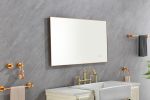 Super Bright Led Bathroom Mirror with Lights, Metal Frame Mirror Wall Mounted Lighted Vanity Mirrors for Wall, Anti Fog Dimmable Led Mirror for Makeup