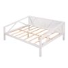 Full size Daybed;  Wood Slat Support - White