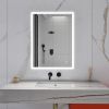 32 x 24 in. Rectangular Frameless Wall-Mount Anti-Fog LED Light Bathroom Vanity Mirror - as Pic