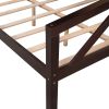 Full size Daybed;  Wood Slat Support - Espresso