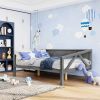 Full size Daybed;  Wood Slat Support - Gray