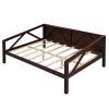 Full size Daybed;  Wood Slat Support - Espresso